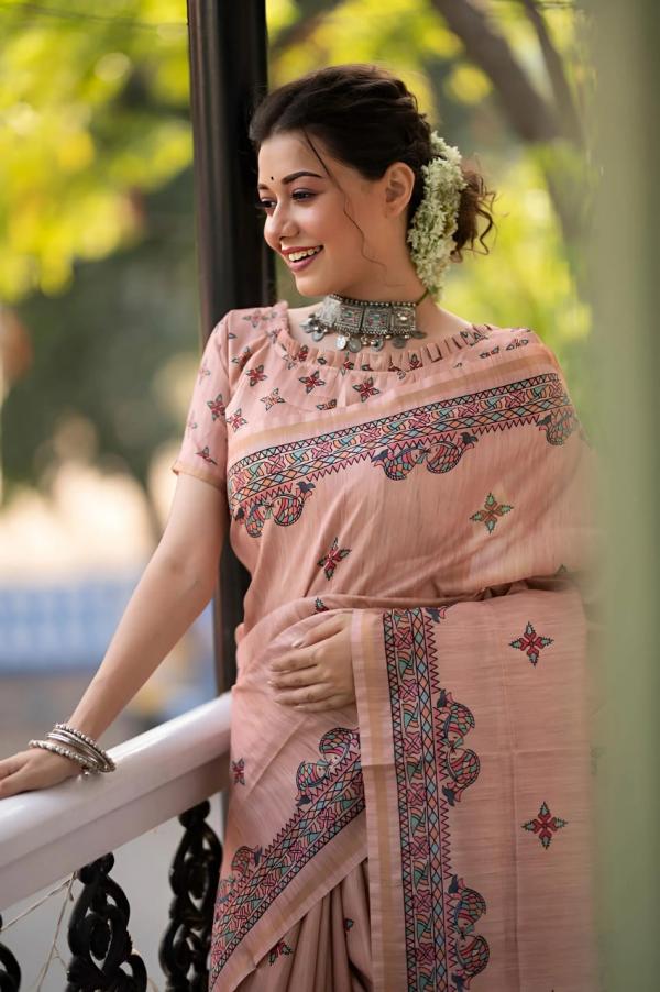 Mulberry Silk 1 Designer Wear Printed Saree Collection